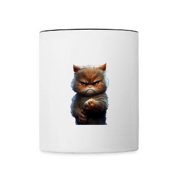 Ihr seid doch wieder ohne Aufsicht ich merk das - Tasse zweifarbig - Weiß/Schwarz - Vorne