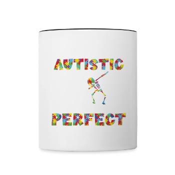 Autismus-Bewusstseins-Bewegung Sonderpädagogik Ges - Tasse zweifarbig - Weiß/Schwarz - Vorne