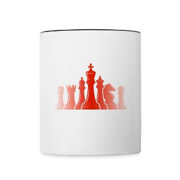 Chess Chess Player Tournament for Clever Minds - Contrasting Mug - white/black - Front