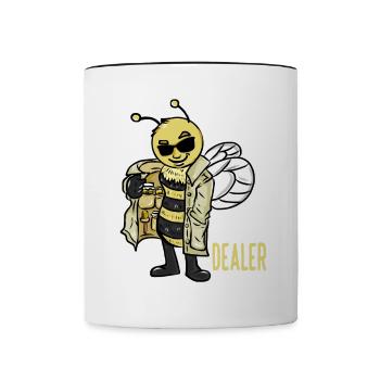 Marchand de miel Apiculteur Apiculture du miel Apiculture - Mug contrasté - blanc/noir - Devant
