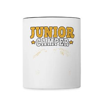 Camping Descendance Camping Caravane Vacances - Mug contrasté - blanc/noir - Devant