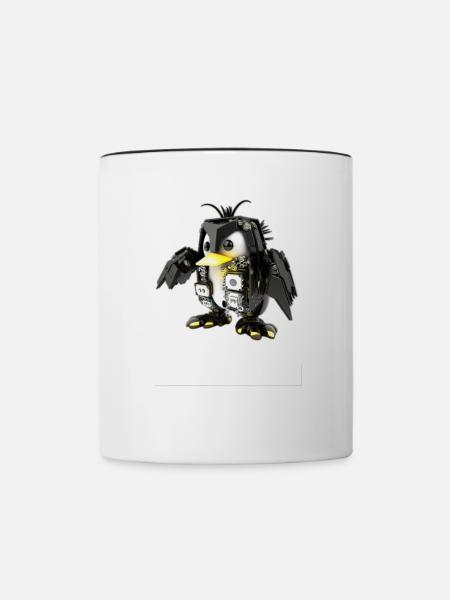 I Tweak My Linux Penguin because I Can for Linux - Tasse zweifarbig - Weiß/Schwarz