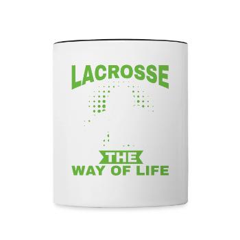 Lacrosse LAX Club Team Players Coaches Fans Coach - Mug contrasté - blanc/noir - Devant