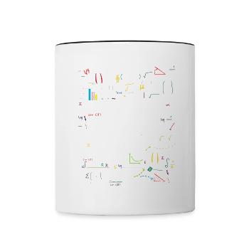 Two to the power of four = 16 years old - Mathematics - Contrasting Mug - white/black - Front