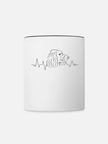 Hunderasse Englisch Springer-Spaniel - Tasse zweifarbig - Weiß/Schwarz
