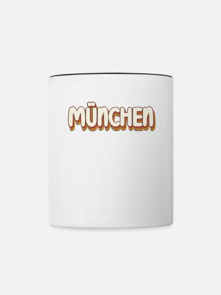 Münchnerin Münchner München - Tasse zweifarbig - Weiß/Schwarz