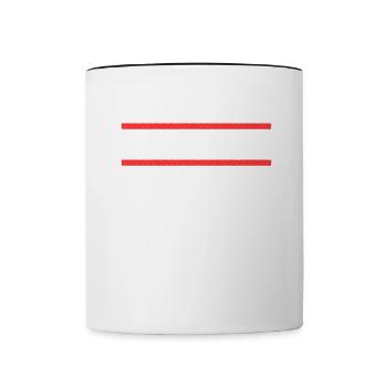 Frankfurterin Frankfurter Frankfurt - Tasse zweifarbig - Weiß/Schwarz - Vorne