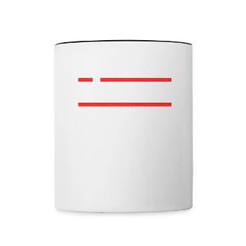 Nürnbergerin Nürnberger Nürnberg - Tasse zweifarbig - Weiß/Schwarz - Vorne