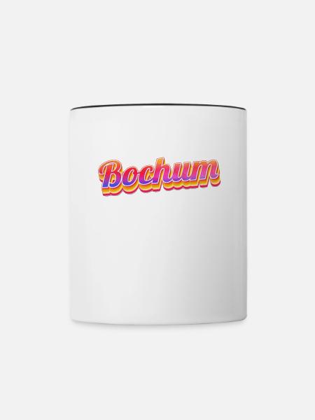 Bochumerin Bochumer Bochum - Tasse zweifarbig - Weiß/Schwarz