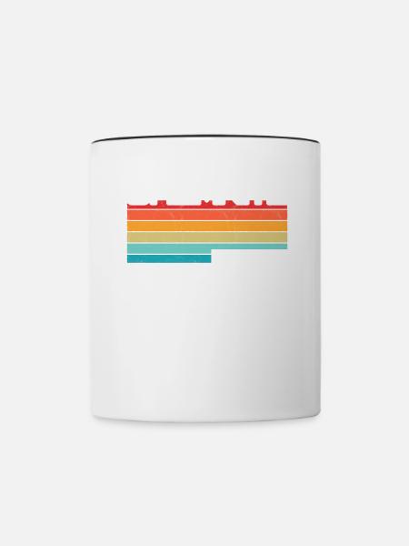 Chemnitzerin Chemnitzer Chemnitz - Tasse zweifarbig - Weiß/Schwarz