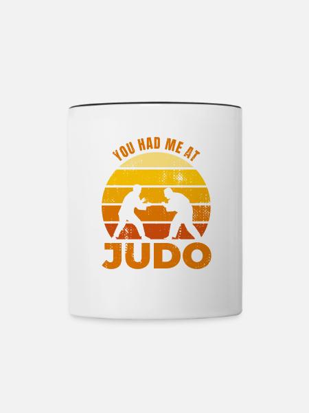 Judoka Spruch - Tasse zweifarbig - Weiß/Schwarz
