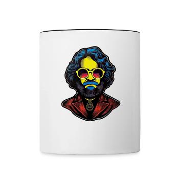 Kommunismus Links Marxismus Karl Marx - Tasse zweifarbig - Weiß/Schwarz - Vorne