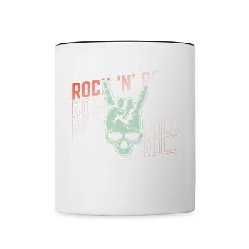 Rock 'n' Roll Music, Dancing, Concert, Festival - Contrasting Mug - white/black - Front