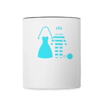 Bachelor party rumbling bachelor party - Contrasting Mug - white/black - Front
