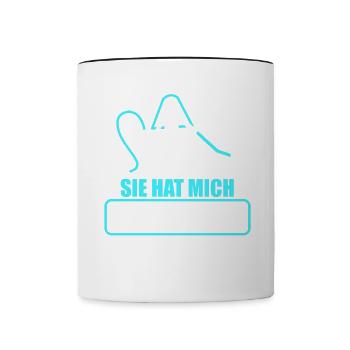 Junggesellenabschied Polterabend JGA Männer - Tasse zweifarbig - Weiß/Schwarz - Vorne