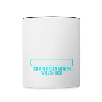 Junggesellenabschied Polterabend JGA Männer - Tasse zweifarbig - Weiß/Schwarz - Vorne