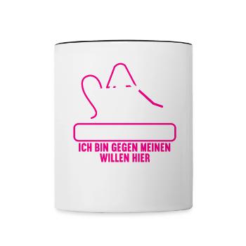 Junggesellenabschied Polterabend JGA Männer - Tasse zweifarbig - Weiß/Schwarz - Vorne