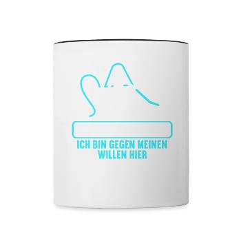 Junggesellenabschied Polterabend JGA Männer - Tasse zweifarbig - Weiß/Schwarz - Vorne