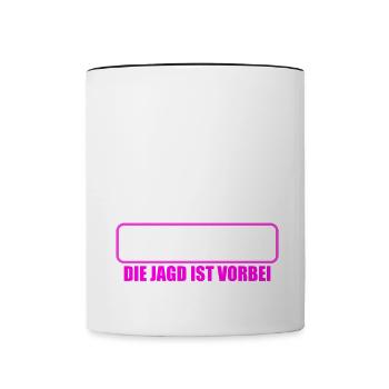 Junggesellenabschied Polterabend JGA Männer - Tasse zweifarbig - Weiß/Schwarz - Vorne
