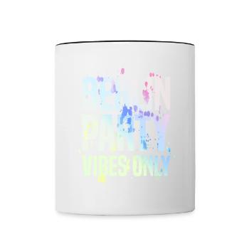 Berlin Party Vibes - Tasse zweifarbig - Weiß/Schwarz - Vorne