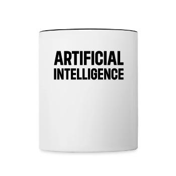 Artificial Intelligence - Ai Artificial Intelligen - Tasse zweifarbig - Weiß/Schwarz - Vorne