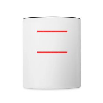Happy Wife Happy Life - Contrasting Mug - white/black - Front