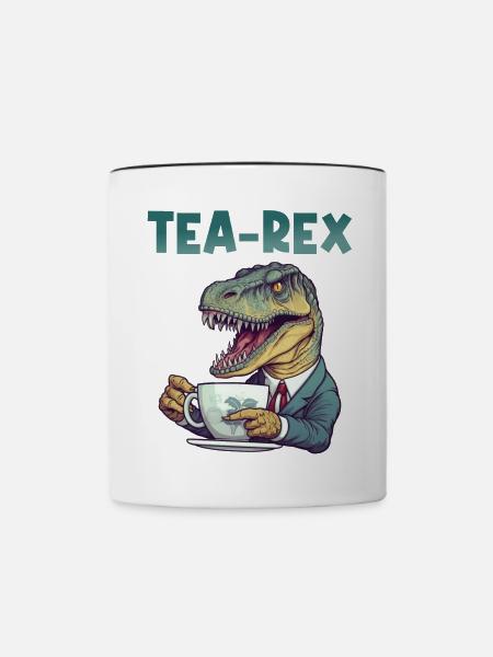 Teeliebhaber Tee Teetrinkerin Teetrinker - Tasse zweifarbig - Weiß/Schwarz