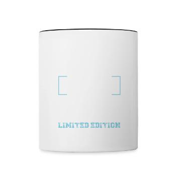 Maman Maman en édition limitée disant maman - Mug contrasté - blanc/noir - Devant