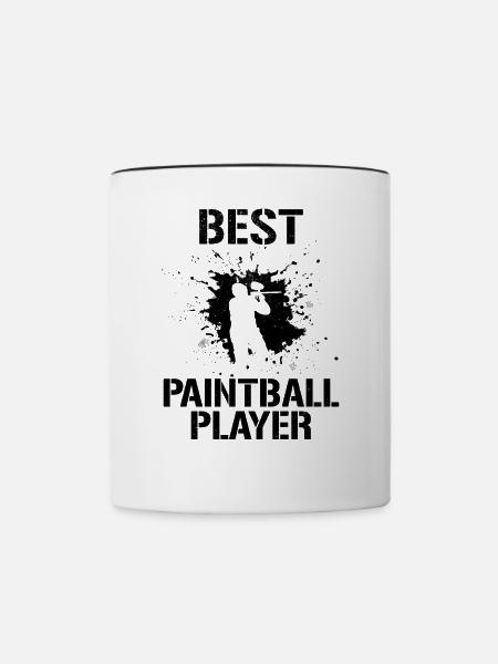 Paintballer - Best Paintball Player - Tasse zweifarbig - Weiß/Schwarz