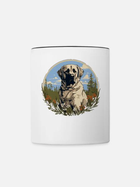 Kangal - Tasse zweifarbig - Weiß/Schwarz