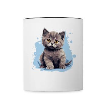 British Shorthair - Contrasting Mug - white/black - Front