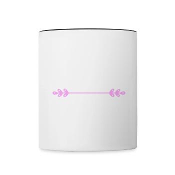 Personne ne peut m’atteindre l’eau Denglisch - Mug contrasté - blanc/noir - Devant