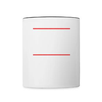 Personne ne peut m’atteindre l’eau Denglisch - Mug contrasté - blanc/noir - Devant
