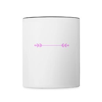 Vous pouvez me croiser Denglisch - Mug contrasté - blanc/noir - Devant