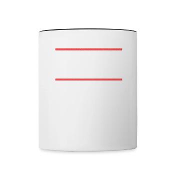 Vous pouvez me croiser Denglisch - Mug contrasté - blanc/noir - Devant