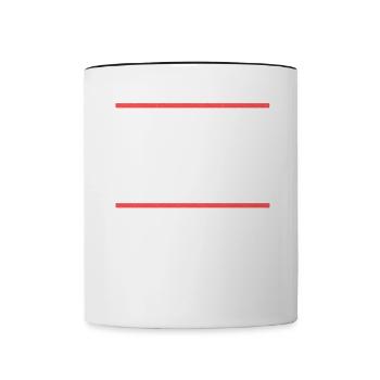 Mon anglais n’est pas le jaune de l’œuf - Mug contrasté - blanc/noir - Devant