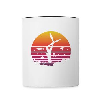 Plongée, Apnée Plongée, Apnée No Limit Apnée Apnée - Mug contrasté - blanc/noir - Devant