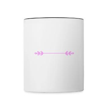 Vous pouvez aller là où pousse le poivre. Danglais - Mug contrasté - blanc/noir - Devant