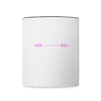 Maintenant, nous avons la salade. Danglais - Mug contrasté - blanc/noir - Devant