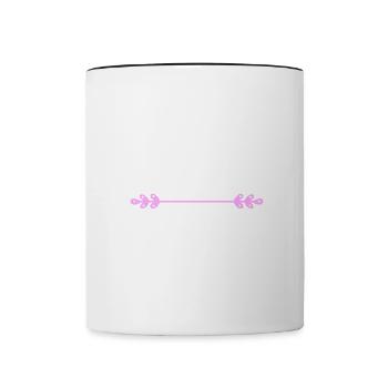 Suivez-moi! Je me connais ici. Danglais - Mug contrasté - blanc/noir - Devant