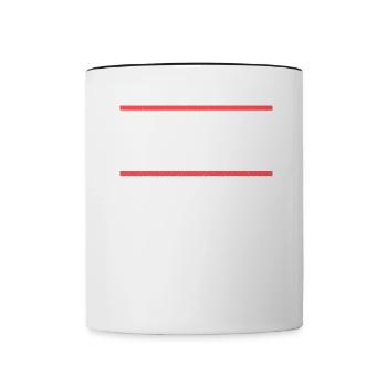 Maintenant, nous avons la salade. Danglais - Mug contrasté - blanc/noir - Devant