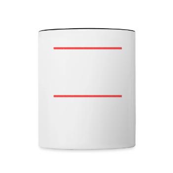 Suivez-moi! Je me connais ici. Danglais - Mug contrasté - blanc/noir - Devant