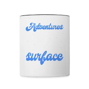 Tauchen, Gerätetauchen, Urlaub Meer Taucher - Tasse zweifarbig - Weiß/Schwarz - Vorne