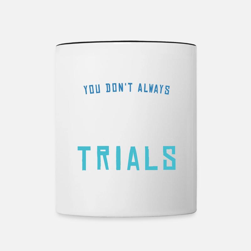 You don't always need a plan Trial - Contrasting Mug - white/black