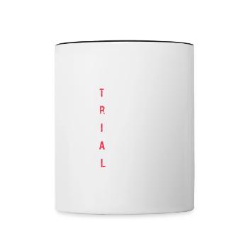 Trial Technik Präzision Hindernis Adrenalin - Tasse zweifarbig - Weiß/Schwarz - Vorne