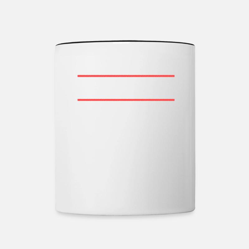 Lustiger Komma Satzzeichen Spruch Deutschlehrer - Tasse zweifarbig - Weiß/Schwarz