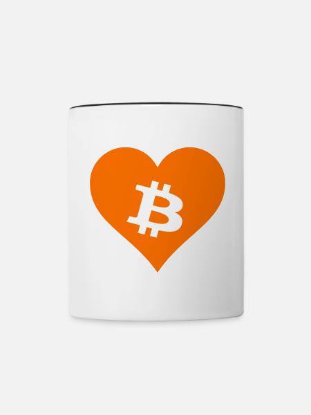 Bitcoin Crypto Cryptocurrency Splash - Tasse zweifarbig - Weiß/Schwarz