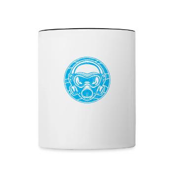 Scuba Diving, Scuba Diving, Holiday Sea Diver - Contrasting Mug - white/black - Front