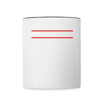 NRW Nordrhein Westfalen - Tasse zweifarbig - Weiß/Schwarz - Vorne