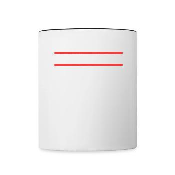 Schwarzwald - Tasse zweifarbig - Weiß/Schwarz - Vorne